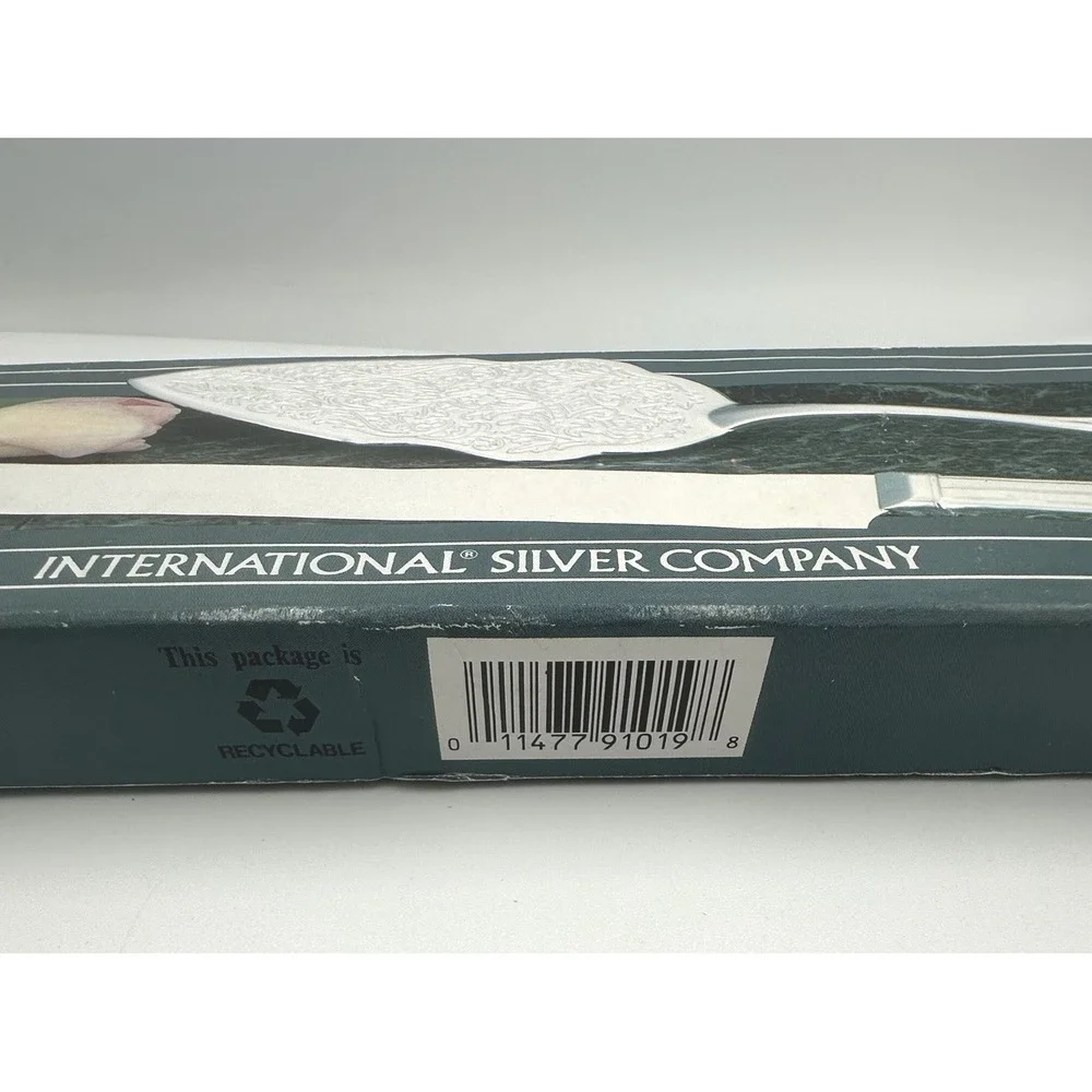 Vintage International Silver Co Silverplated Cake Knife Server Set NOB